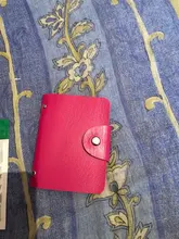 Cerrojo de 24 ranuras Bits bolso de tarjeta de negocios de tarjeta de hombres y mujeres portadores de identificación Banco organizador de tarjeta de crédito de tarjeta de pasaporte cartera