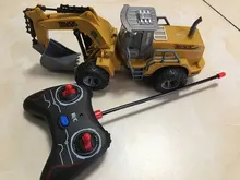 excavadora rc excavadora juguete camion rc Camión de ingeniería de plástico con Control remoto, Mini buldózer con Control remoto 1:32, grúa excavadora, modelo de vehículo eléctrico