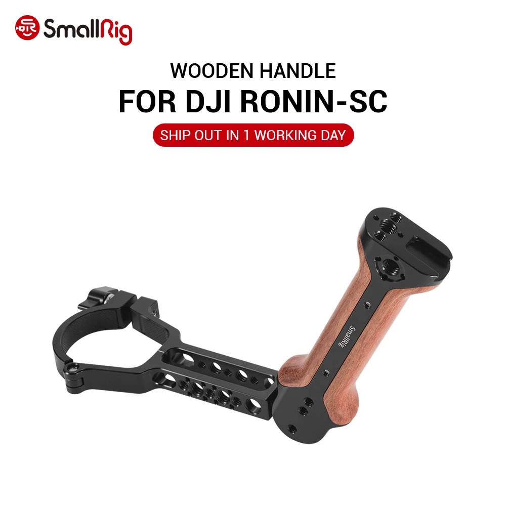 SmallRig Camera Ronin SC Handle Handgrip for DJI Ronin-SC Gimbal W/ Cold Shoe Mount & Arri Locating Hole for DIY Options 2413
SmallRig Camera Ronin SC Handle Handgrip for DJI Ronin-SC Gimbal W/ Cold Shoe Mount & Arri Locating Hole for DIY Options 2413