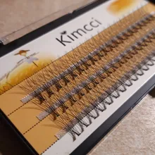 Kimcci de 60 uds maquillaje profesional cúmulo Individual pestañas injerto falsas pestañas con envío gratis
