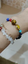 Pulsera ajustable con sistema Solar de piedra Natural, pulsera con cuentas de galaxia del universo, ocho planetas, regalo para novia