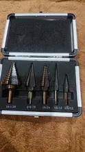 Broca de paso Hss Cobalto, orificios múltiples, 50 tamaños, titanio de cobalto, broca de paso, taladro perforador, herramienta cortadora de agujeros, 5 uds.
