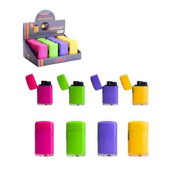 LIGHTER flame blue caps assorted colors rechargeable (cash box set 20 units) 
LIGHTER flame blue caps assorted colors rechargeable (cash box set 20 units)