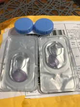 1 par (2 uds.) de lentes de colores para ojos, azul, marrón, 1 año de uso, púrpura, para lentes de contacto de ojos con Color