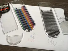 Dibujo profesional 12 colores 2B 2mm de plomo automático aceite central, Color recarga boceto de arte lápiz escolar o de Oficina de Papelería