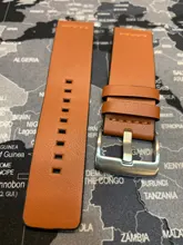 Correa de cuero de liberación rápida para reloj Samsung Galaxy Watch 3, Active2, 40, 44mm, huawei Watch gt 2, 20mm, 22mm, 18 y 24mm