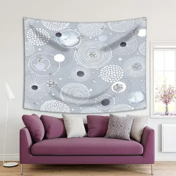 Tapestry Circles Dots Stars Randomly Distributed Doodle Patterns Celebration Theme Art Grey
Tapestry Circles Dots Stars Randomly Distributed Doodle Patterns Celebration Theme Art Grey