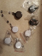 20 colores retráctil tirar insignia carretes de soporte llavero cadena Clips suministros de oficina de los estudiantes de la escuela ID Lanyard