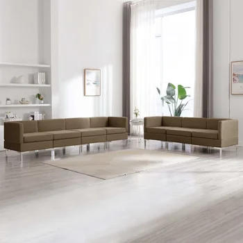 7 PCs brown fabric sofa Set sofa
7 PCs brown fabric sofa Set sofa