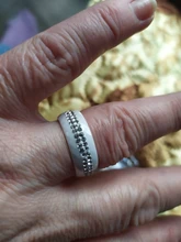 Anillos de cerámica de cristal Simple para mujer, alta calidad, estilo Simple, blanco y negro