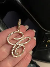 D & Z-collar con letras A-Z y circonita cúbica Iced Out, abalorio de Color dorado y plateado, estilo Hip Hop, Colgante para Nombre