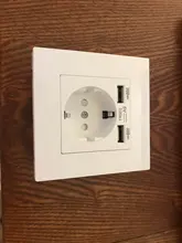 COSWALL-puerto de carga USB para ordenador, Panel de carga USB Simple, negro, blanco, gris, serie E20, Rangle completo, Rusia, España, enchufe de pared estándar de la UE