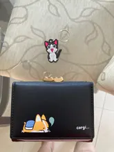 Purses Wallets Clutch Short Corgi Doge Small Cartoon Ladies Cute Portefeuille