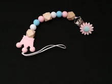 Clips de silicona para chupete de bebé, corona de silicona, soporte para cadena de chupete, regalo para Baby Shower