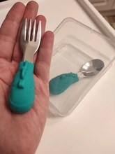 Bebé Gadgets vajilla conjunto niños utensilios de acero inoxidable niño vajilla cubiertos de dibujos animados bebé comida tenedor cuchara de alimentación