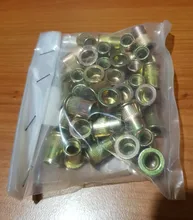 NINDEJIN-tuerca de remache de cabeza plana, m3 m4 m5 m6 m8 m10 m12 de acero inoxidable rivnut, sombrero con remaches chapados en zinc, 2-30 Uds.