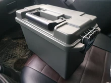 Caja de plástico para munición caja de almacenamiento estilo militar, ligera, de alta resistencia, accesorio para munición, caja de almacenamiento táctica, caja de balas