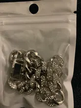 Tobillera de cadena de Metal gruesa para hombre y mujer, pulsera con diamantes de imitación, Color dorado y plateado, para pie cubano, joyería Punk Hip Hop Rock