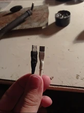 20 unids/lote de conectores USB macho de 5 pines, conector Micro USB de carcasa de plástico, enchufe trasero, terminales Sockect