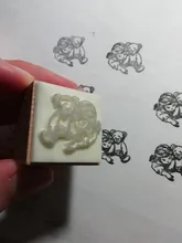 Caja de ventana Retro Dream Moon, madera para sellos de goma álbum de recortes, papelería, bricolaje, sello estándar