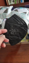 Mascarillas FFP2 para adultos, 5-100 Uds., FPP2 máscara respiratoria, Homologada para Europa, España, FFPP2, 5 capas, color negro