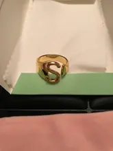 Foxanry-anillos con letras en inglés para mujer, Plata de Ley 925, 26, chapado en oro Vintage francés Irregular, regalos de joyería para fiesta