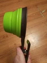 Cuenco plegable para mascotas, cuchara de comida, bolsa de comida, tazón de agua, taza medidora, cuchara de comida para perros, 1 ud.