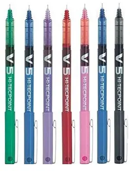 Boligrafo pilot ink liquiga v5 , 7u. (1 blue, 1 black, 1 Red, 1 Green, 1 clear blue, 1 Pink, 1 lilac) 
Boligrafo pilot ink liquiga v5 , 7u. (1 blue, 1 black, 1 Red, 1 Green, 1 clear blue, 1 Pink, 1 lilac)