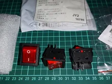 Interruptor basculante KCD4 AC 30A 250V, interruptor de encendido y apagado de 25x31mm, 2 posiciones, 4/6 Pines, con interruptor de potencia de luz con tapa impermeable para polvo