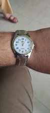 Reloj de cuarzo Vintage para hombre y mujer, pulsera elástica de oro y plata, de negocios, para parejas, para fiesta y oficina, 1 Uds.