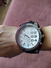 Reloj de negocios para mujer, elegante, informal, con esfera grande, marrón, blanco, de cuarzo, 2021