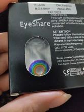 Lentes de contacto para cosplay, lentes de colores de la serie arcoíris para halloween, 1 par