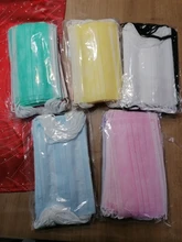 Mascarilla desechable no tejida de 3 capas, máscara protectora transpirable, anticontaminación, 10/50/100 Uds.