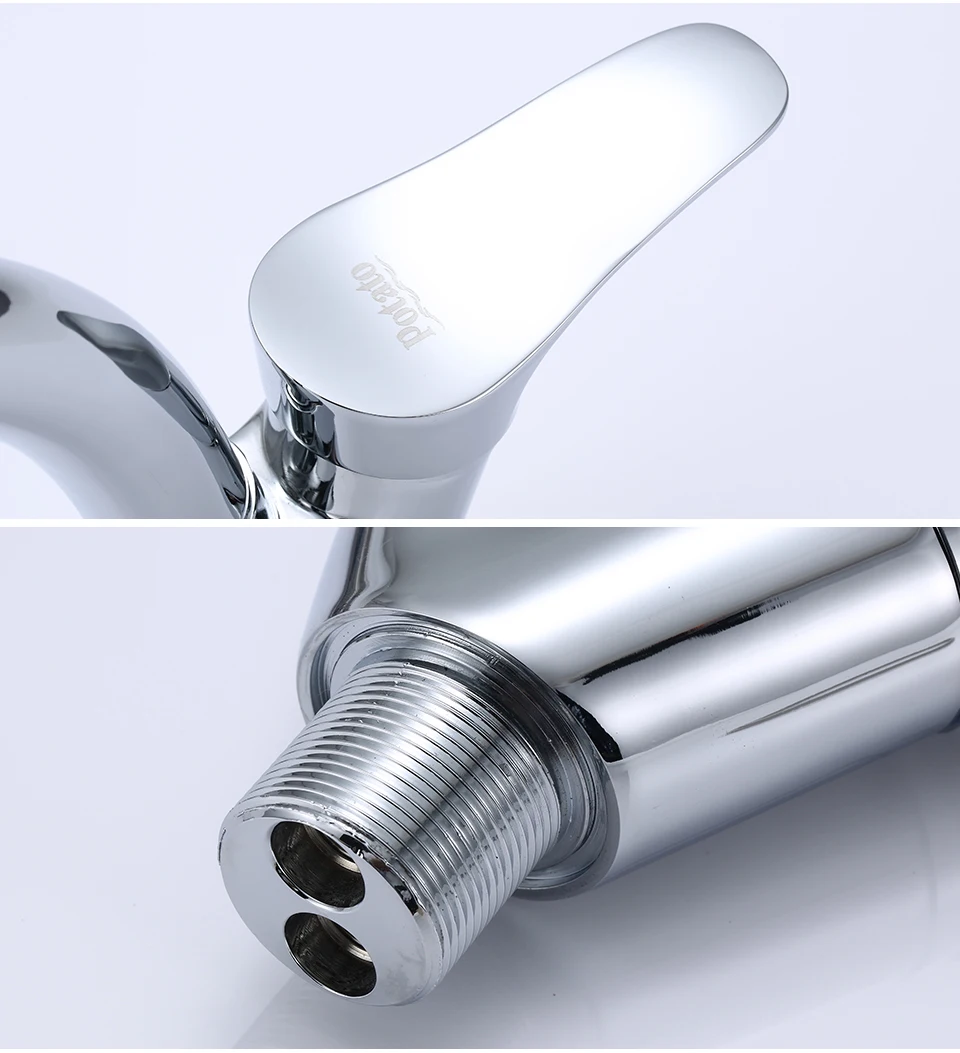 Potato Deck Mounted Zinc Alloy Kitchen Faucet Cold and Hot Water Tap 360 Degree Swivel mixer Sink Faucet p59214