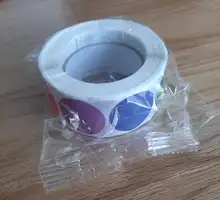 500 uds/rollo de croma etiquetas adhesivas de código de Color Dot etiquetas adhesivas 1 pulgada ronda rojo amarillo azul Rosa negro papelería pegatinas