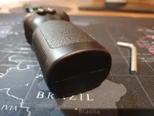 Empuñadura táctica antideslizante para Paintball, empuñadura Vertical delantera para pistola de aire Airsoft BB AR15, empuñadura de polímero para Rifle