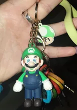 LLavero de dibujos animados de personajes de Super Mary, llavero de muñeca de modelado de animación, joyería portátil exquisita, colgante, venta al por mayor