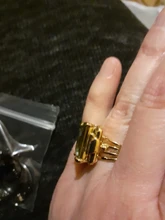 FDLK Retro de las mujeres de la joyería Vintage corte de la princesa diamante amarillo de imitación de regalo anillos de boda Banda, tamaño 5-12