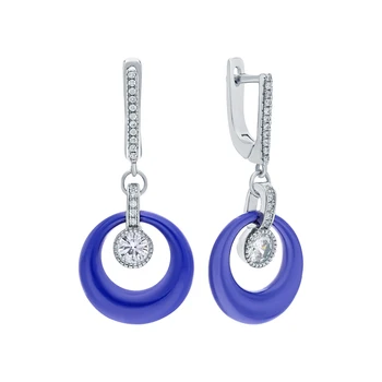 Silver earrings with ceramics and cubic zirconia sunlight sample 925
Silver earrings with ceramics and cubic zirconia sunlight sample 925