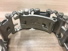 Pulsera multifunción de acero inoxidable para bicicleta, Kit de herramientas de conducción de perno, pulsera de banda de rodadura, herramienta fácil de usar para exteriores