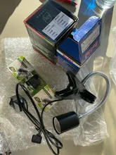 Lámparas de temperatura con ajuste para acuario, lámparas de temperatura con ajuste de UVA y uvb de 25W con calor para Tortuga, solarium de calcio para mascotas