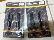 4 piezas de la motocicleta secuencial señales LED intermitente agua luces de cola parada indicadores de señal