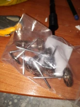 Prophy-cepillo de pulido Dental de 2,35mm, herramientas rotativas de rueda, vástago HP de baja velocidad, lana, algodón, Cabra, negro, 10 Uds.