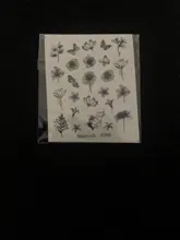 Calcomanías de agua con hojas y flores, calcomanías de transferencia facial en línea abstracta, adhesivos para uñas, decoración de la serie de verano y primavera, 1 hoja