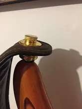 Lock Guitar-Strap Button-Pins Flat-Head Gold 2pcs Skidproof Black End-Chrome