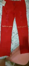 Pantalones vaqueros rasgados de motorista para hombre, 100% de algodón, rojo, negro y blanco, ajustados, para correr