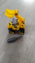 Rompecabezas DIY para niños, coche de bloques de construcción de ingeniería, juguetes educativos para niños, montaje de tuercas, vehículo, excavadora, juguete