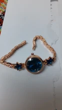 Relojes de pulsera de acero inoxidable con cielo estrellado para mujer, pulsera de cuarzo analógica de cristal