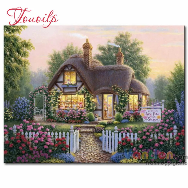 TOUOILP Full Round square DIY Diamond embroidery Landscape garden house DIY Diamond painting Cross stitch Diamond mosaic
TOUOILP Full Round square DIY Diamond embroidery Landscape garden house DIY Diamond painting Cross stitch Diamond mosaic