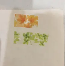 Cinta adhesiva decorativa con plantas y flores estilo japonés Kawaii, cinta adhesiva decorativa, pegatina para álbum de recortes, artículos de papelería con etiquetas